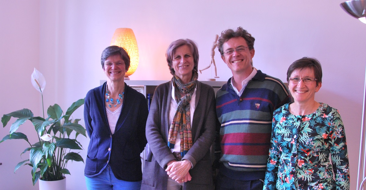 De gauche à droite : Myriam Terlinden - Véronique de Thuy-Croizé - Jean-François Frys - Myriam Denis